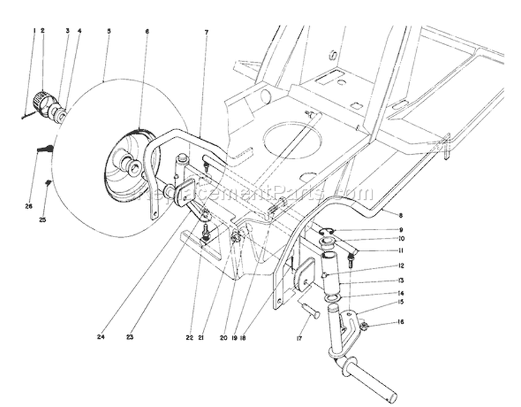 Page N Diagram and Parts List for 57356 0000001-0999999 - 1980 Toro Lawn Tractor