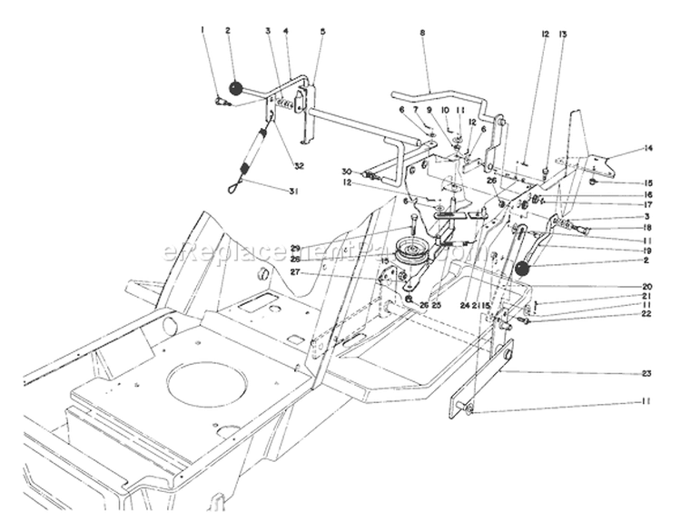 Page T Diagram and Parts List for 57356 0000001-0999999 - 1980 Toro Lawn Tractor
