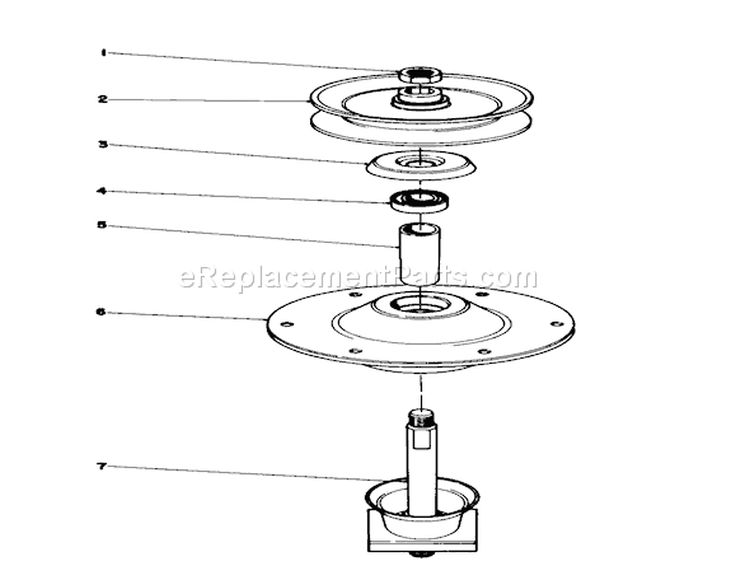 Spindle Assembly (39-5890) Diagram and Parts List for 57356 1000001-1999999 - 1981 Toro Lawn Tractor