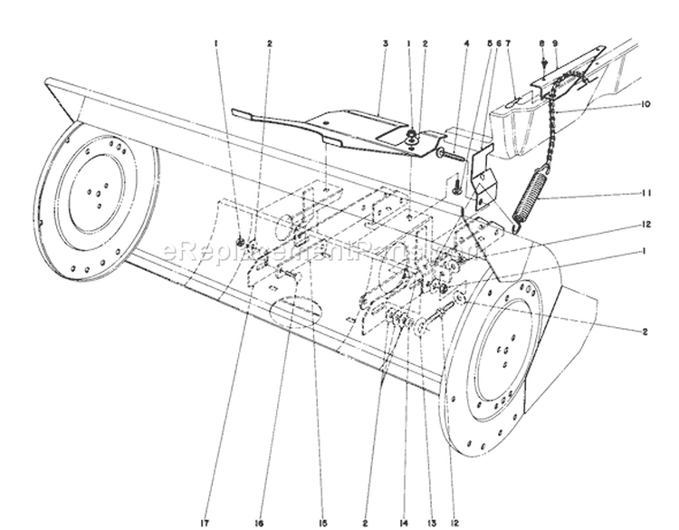 Page D Diagram and Parts List for 57356 1000001-1999999 - 1981 Toro Lawn Tractor