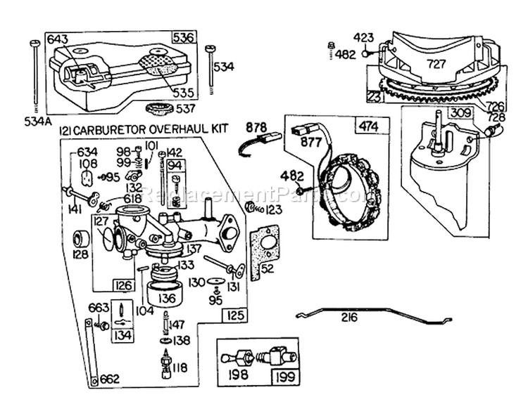 Page I Diagram and Parts List for 57356 1000001-1999999 - 1981 Toro Lawn Tractor