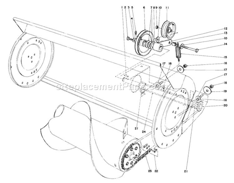 Page C Diagram and Parts List for 57356 3000001-3999999 - 1983 Toro Lawn Tractor