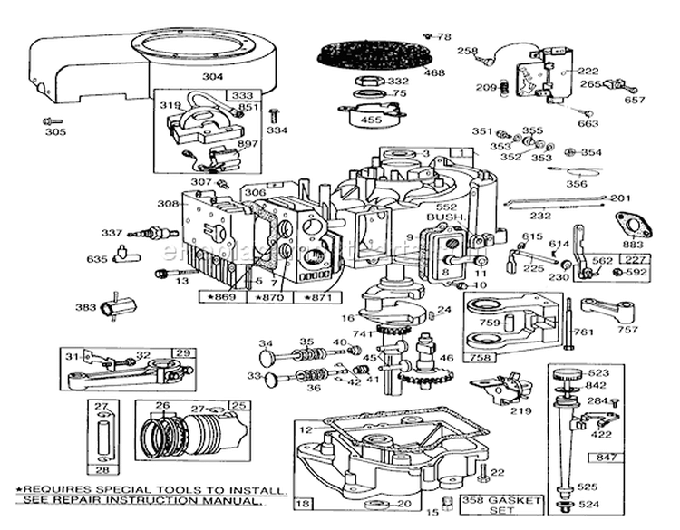 Page K Diagram and Parts List for 57357 4000001-4999999 - 1984 Toro Lawn Tractor