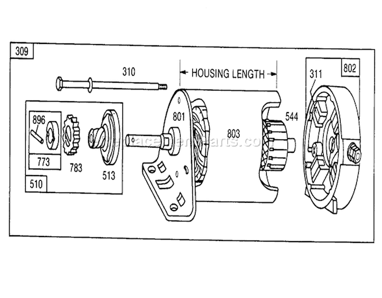 Engine Diagram and Parts List for 57357 5000001-5999999 - 1985 Toro Lawn Tractor