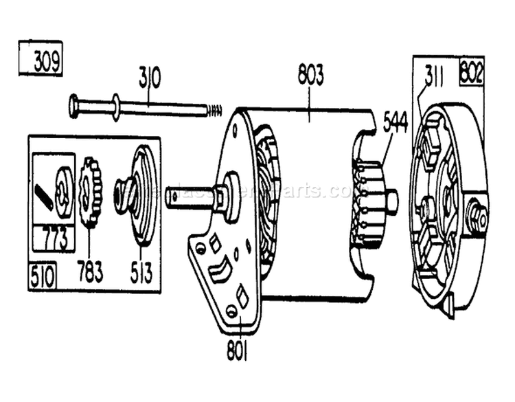 Page I Diagram and Parts List for 57300 0000001-0999999 - 1980 Toro Lawn Mower