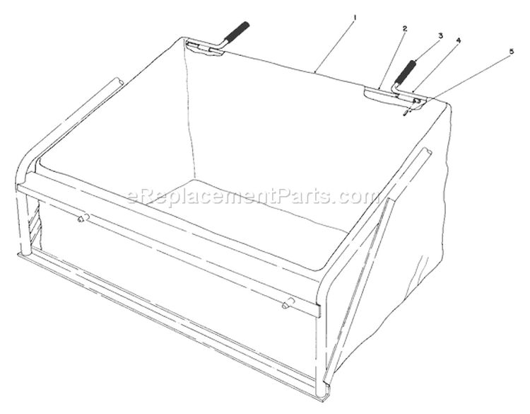 Leaf Bag Model 59123 (for Use On Twin Bagger Grass Catcher) (optional) Diagram and Parts List for 57360 3000001-3999999 - 1983 Toro Lawn Tractor
