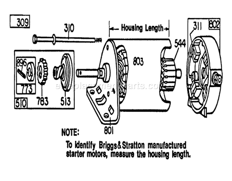 Briggs & Stratton Diagram and Parts List for 57300 4000001-4999999 - 1984 Toro Lawn Tractor