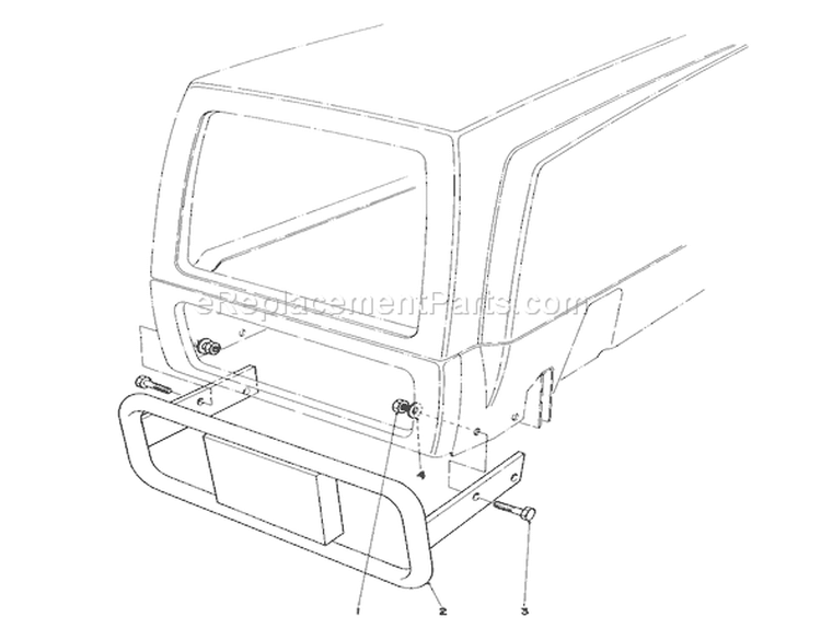 Bumper Kit Diagram and Parts List for 57300 5000001-5999999 - 1985 Toro Lawn Tractor