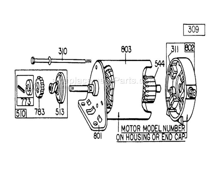 Page C Diagram and Parts List for 57300 8000001-8999999 - 1978 Toro Lawn Mower