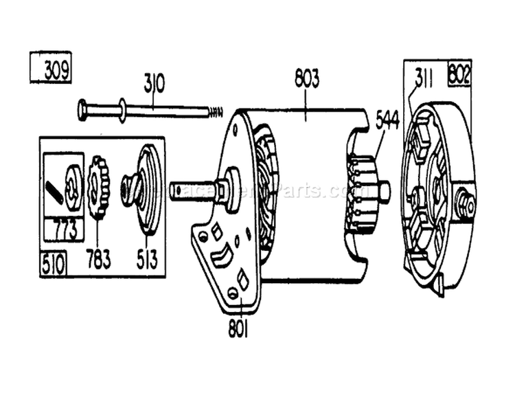 Page C Diagram and Parts List for 57300 9000001-9999999 - 1979 Toro Lawn Mower