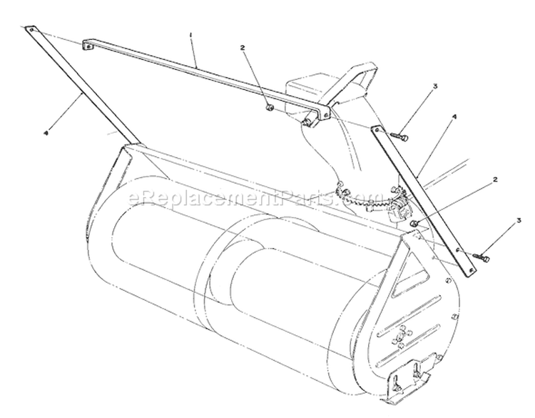 Drift Breaker Assembly No. 20-0650 (optional) Diagram and Parts List for 57365 7000001-7999999 - 1987 Toro Lawn Tractor