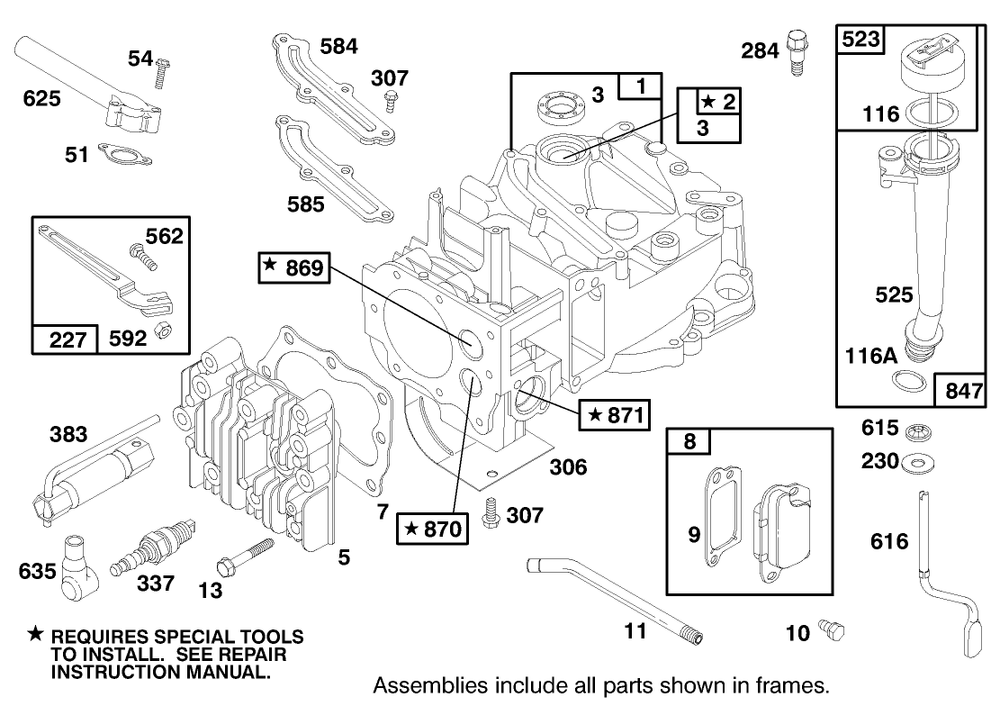 Engine Briggs & Stratton Model 12f802-1787-E1 Diagram and Parts List for 20913 99000001 - 99999999 Toro Lawn Mower
