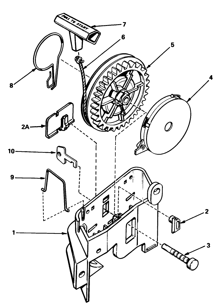 Starter No. 590531 Diagram and Parts List for 20758 2000001 - 2999999 Toro Lawn Mower