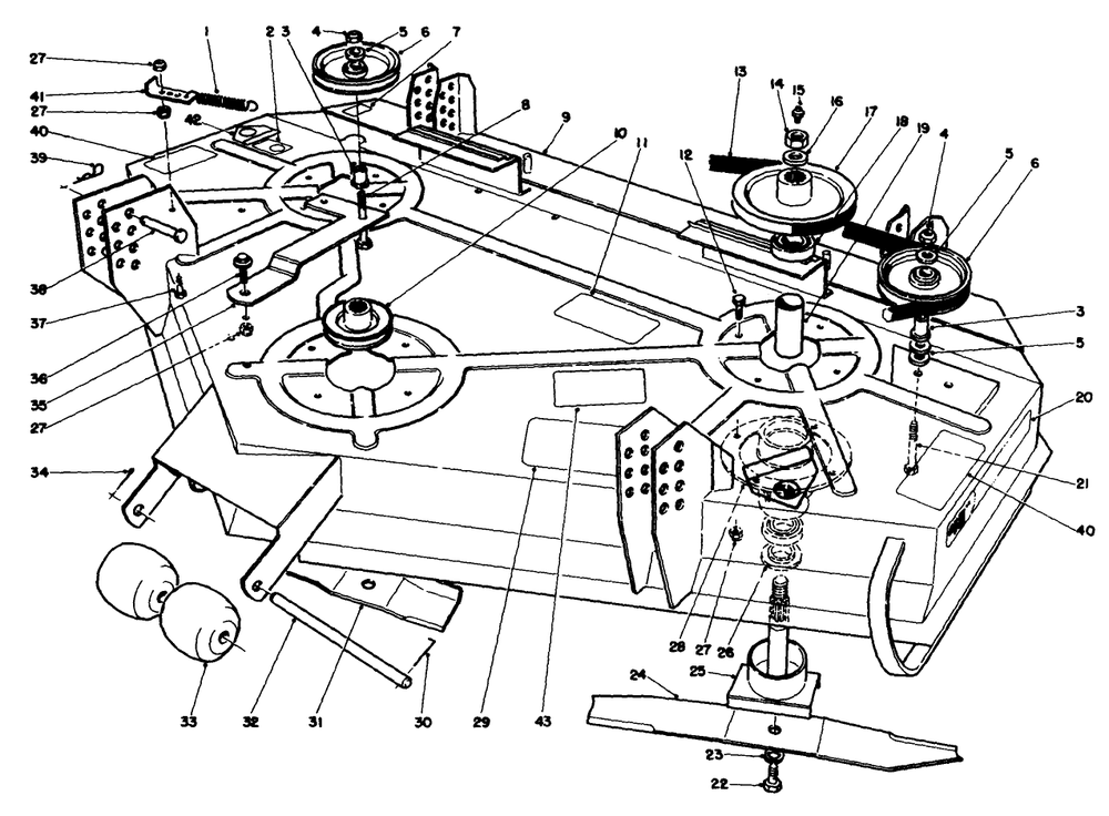 Cutting Unit Model No. 30747 Diagram and Parts List for 30747 49000001 - 49999999 Toro Lawn Mower