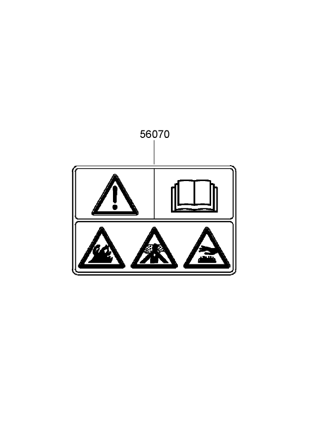 Label Assembly Diagram and Parts List for 22200TE (310000001-310999999)(2010) Toro Lawn Mower
