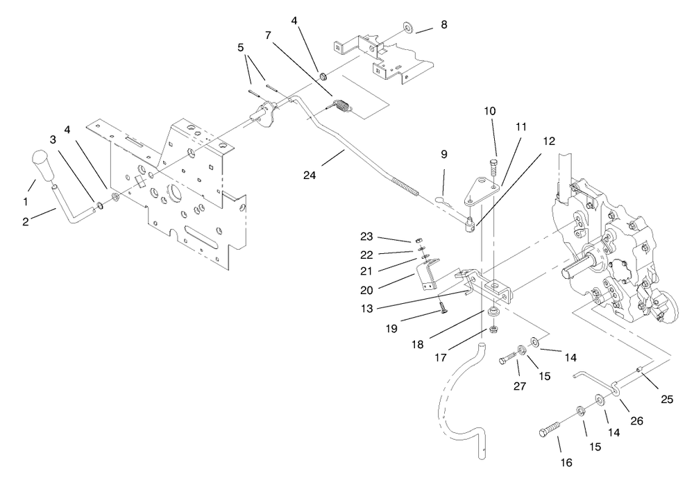 Pto Clutch System And Belt Guide Diagram and Parts List for 73428 8900001 - 8900499 Toro Lawn Tractor