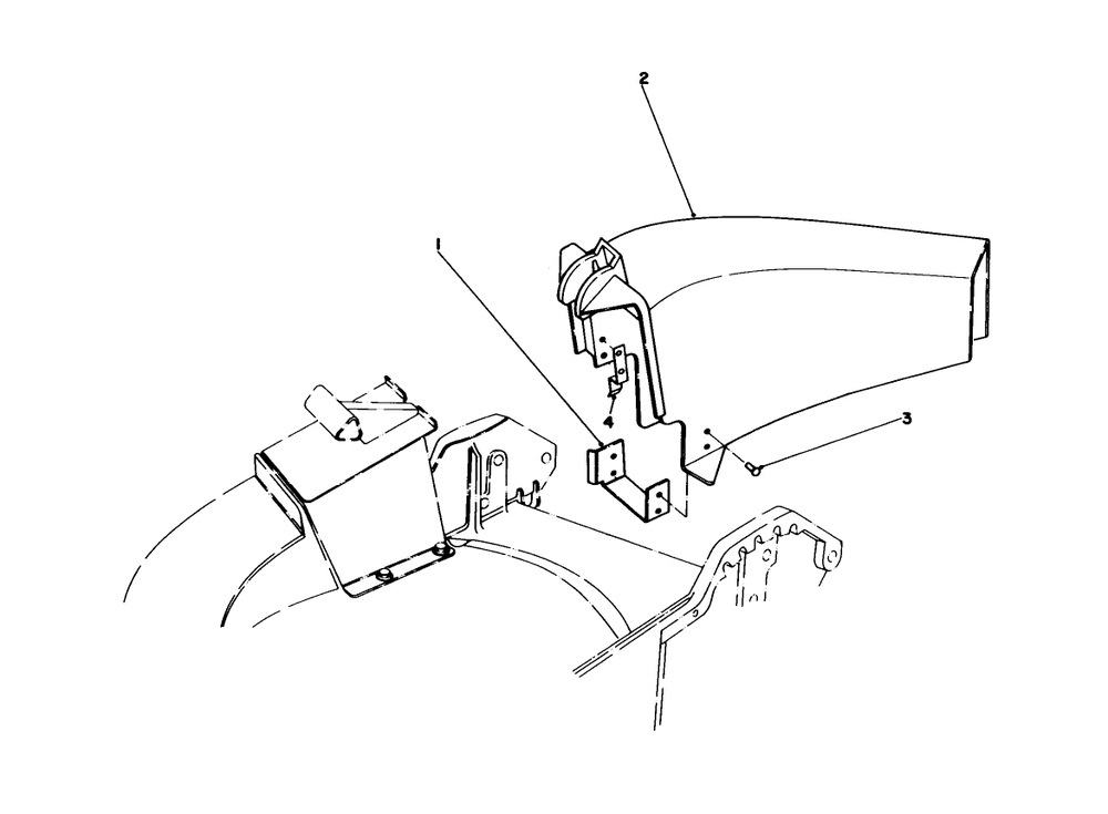 Side Discharge Kit No. 59107 (Optional) Diagram and Parts List for 20745C 7000001 - 7999999 Toro Lawn Mower