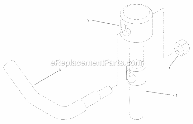 Lever Assembly No. 106-3242 Diagram and Parts List for 74250 240000001-240999999 Toro Lawn Mower