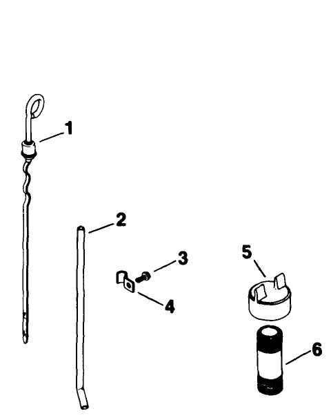 Dipstick-Engine Kohler Model No. M18qs-24657 (Continued) Diagram and Parts List for 30718 2000001 - 2999999 Toro Lawn Tractor