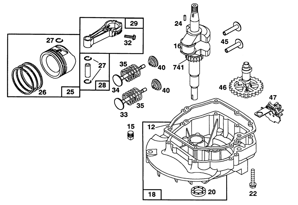 Engine Briggs & Stratton Model 124702-3115-01 Diagram and Parts List for 20213 2000001 - 2999999 Toro Lawn Mower