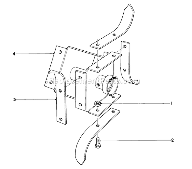 Pick Tine Kit Diagram and Parts List for 58007 0000001-0999999 - 1980 Toro Tiller