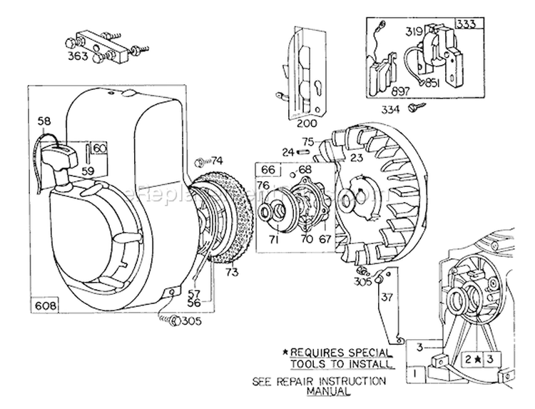 Page G Diagram and Parts List for 58050 3000001-3999999 - 1983 Toro Tiller