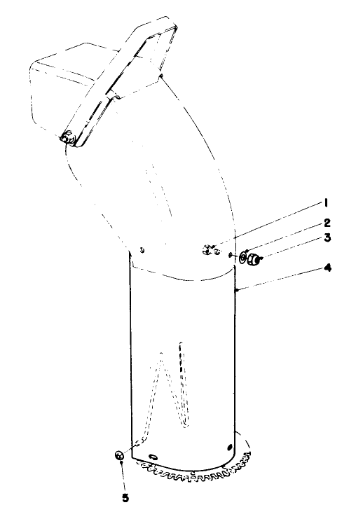 Chute Extension Kit 26-1100 Diagram and Parts List for 30775 100001 - 199999 Toro Lawn Tractor