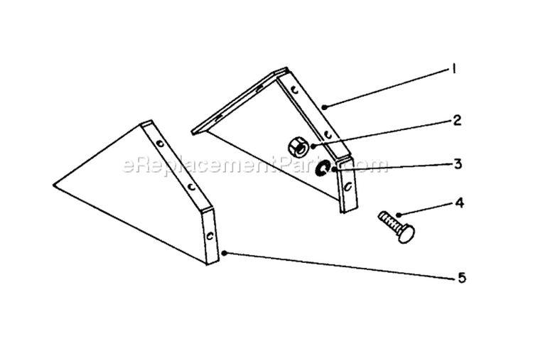 Tine Shields Diagram and Parts List for 58150 3000001-3999999 - 1983 Toro Tiller