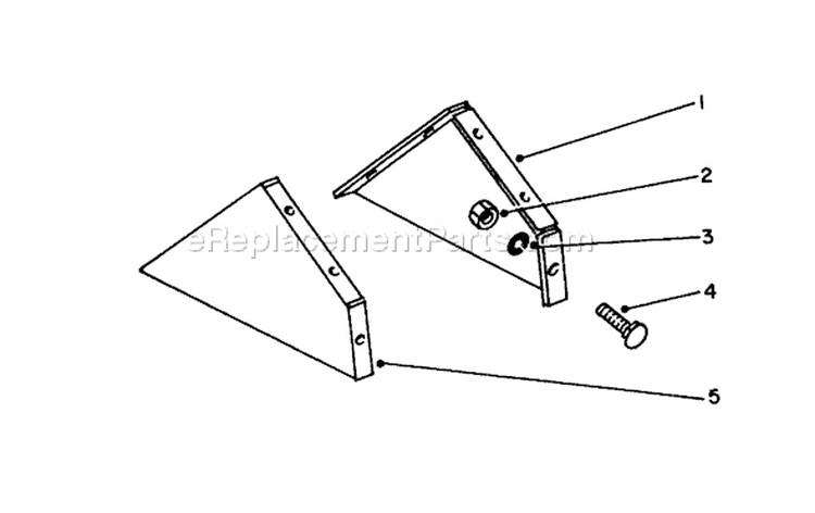 Tine Shields Diagram and Parts List for 58170 3000001-3999999 - 1983 Toro Tiller