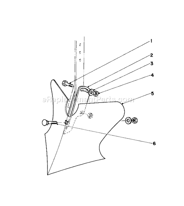8" Furrowing Tool Model No. 59008 (optional) Diagram and Parts List for 58237 3000001-3999999 - 1983 Toro Tiller