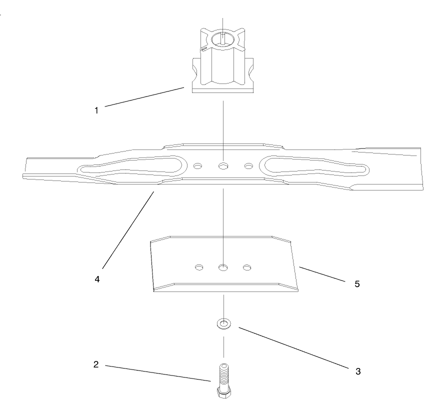 Blade Assembly Diagram and Parts List for 20803 8900001 - 8999999 Toro Lawn Mower