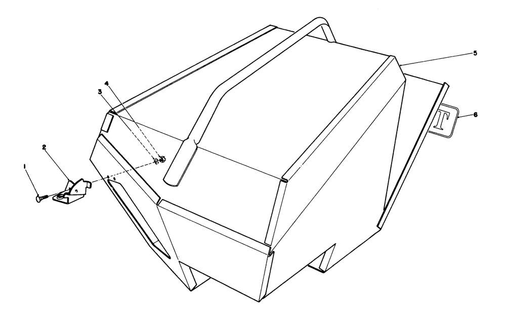 Steel Grass Catcher (Model 22099) (Optional) Diagram and Parts List for 22030 6000001 - 6999999 Toro Lawn Mower