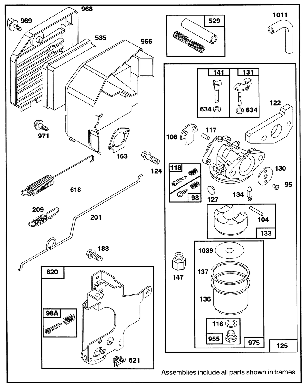 Engine Gts-150 77-8990 Diagram and Parts List for 20325 2000001 - 2999999 Toro Lawn Mower