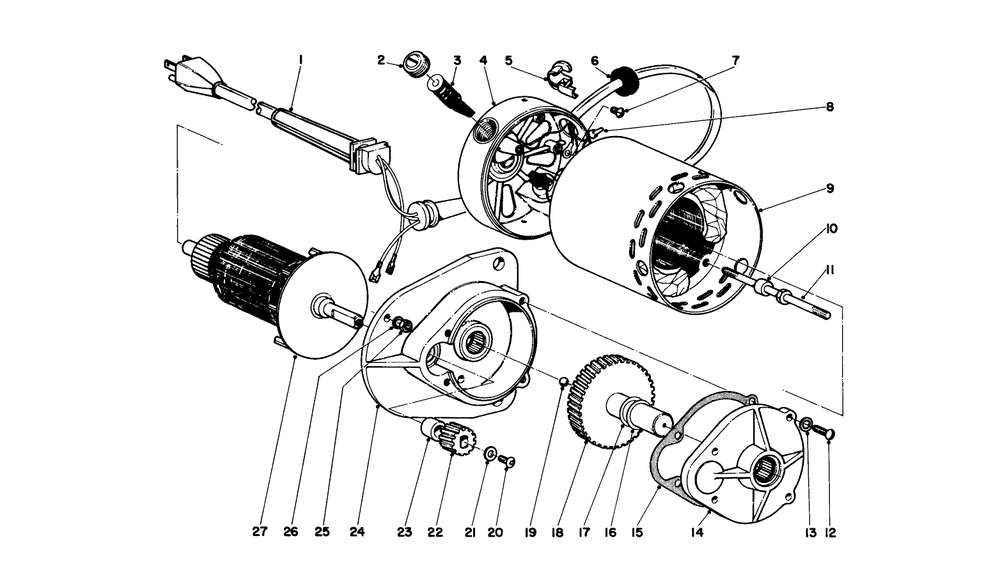 Howard Electric Motor Diagram and Parts List for 31451 9000001 - 9999999 Toro Snow Blower