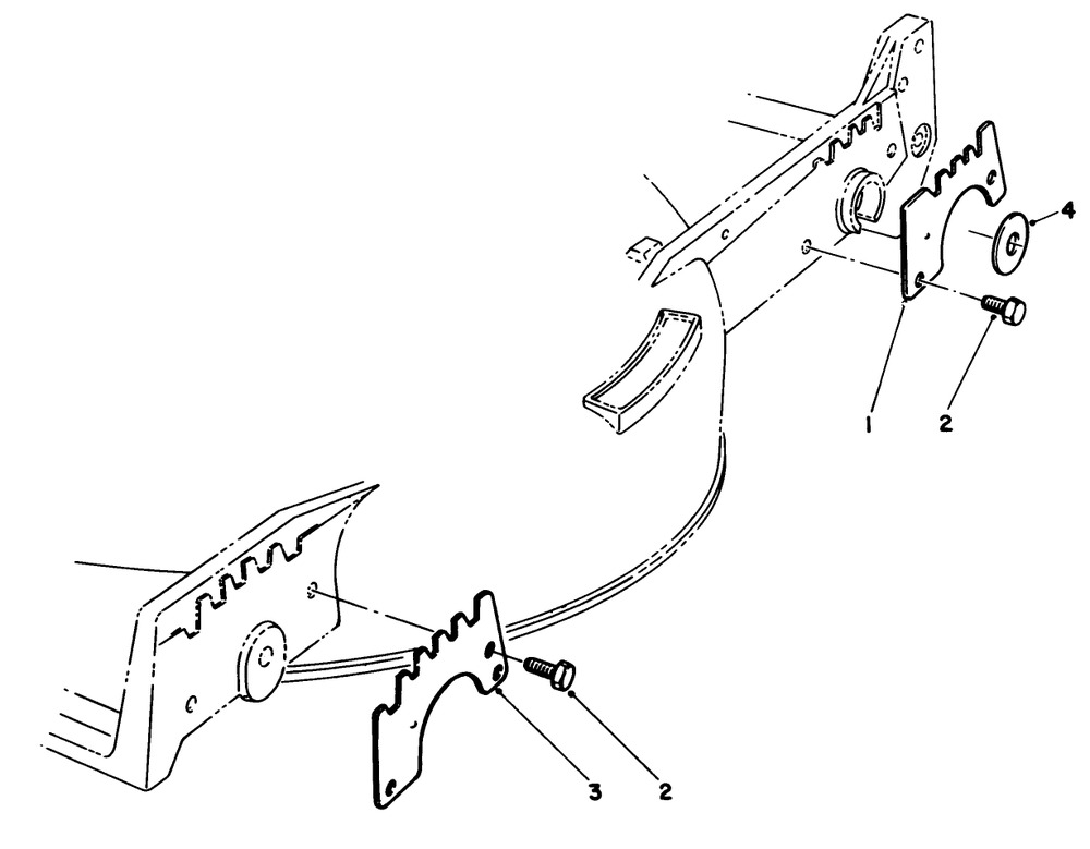 Wear Plate Kit Model No. 49-4080 (Optional) Diagram and Parts List for 20588C 8000001 - 8999999 Toro Lawn Mower