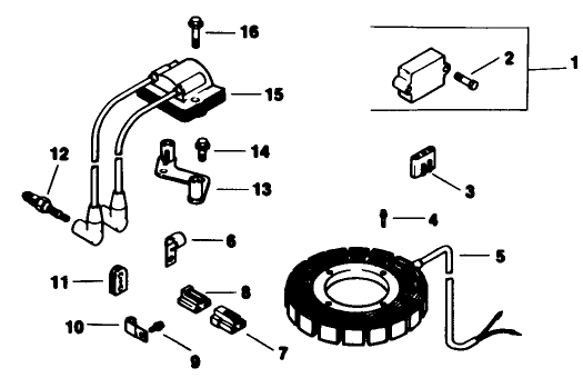 Ignition-Engine Kohler Model No. Mv16s-Type 56511 Diagram and Parts List for 30117 0000001 - 0999999 Toro Lawn Tractor Accessories
