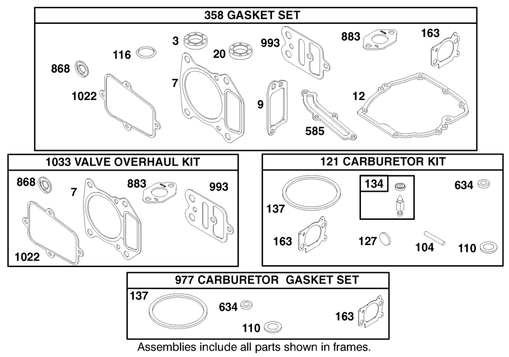 Engine Gts-200 Diagram and Parts List for 20487 8900001 - 8999999 Toro Lawn Mower
