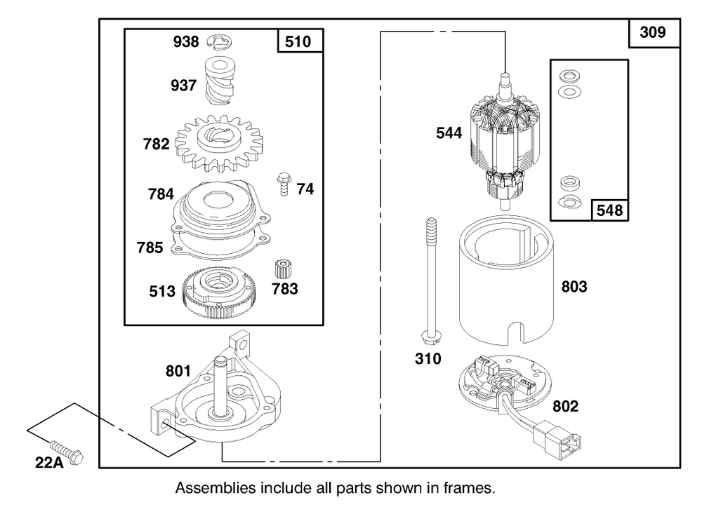 Engine Briggs & Stratton Model 12h807-0660-01 Diagram and Parts List for 20480 7900001 - 7999999 Toro Lawn Mower