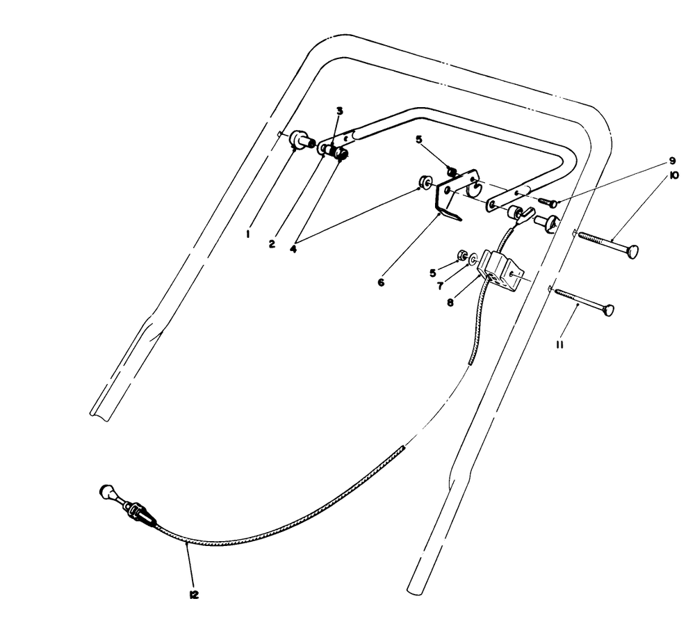 Traction Control Assembly Diagram and Parts List for 20326 2000001 - 2999999 Toro Lawn Mower