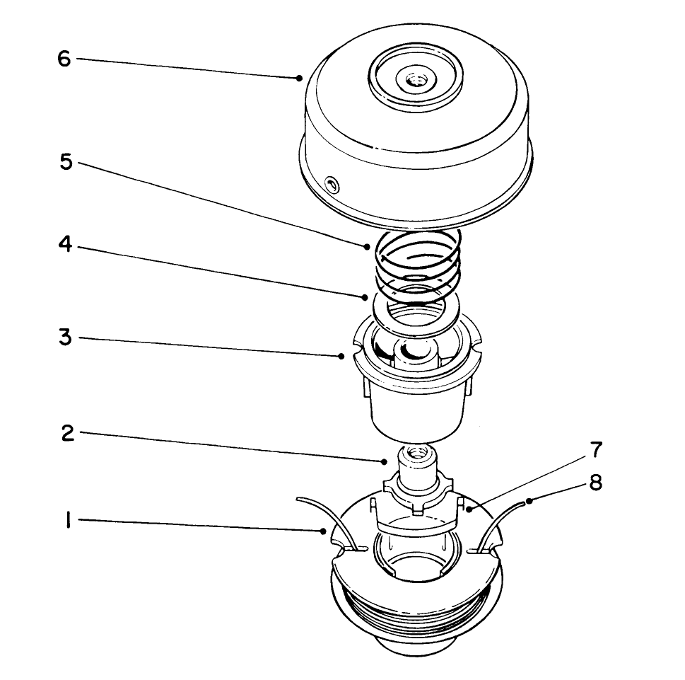 Dual Line Bump & Feed Cutter Head (Optional) Diagram and Parts List for 51665 1000001 - 1999999 Toro Trimmer