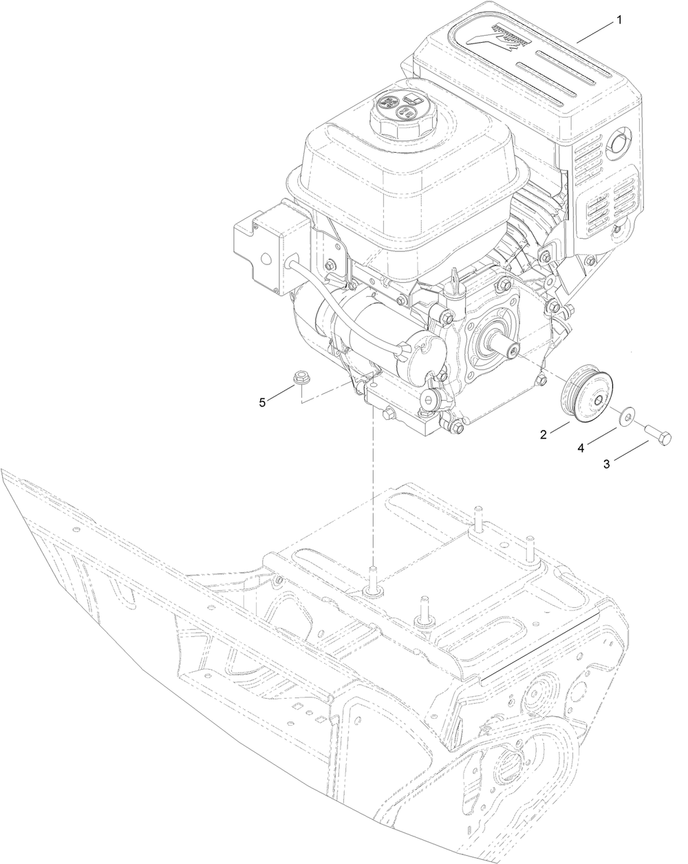Engine Assembly Diagram and Parts List for 36002 409000000 - 412999999 Toro Snow Blower