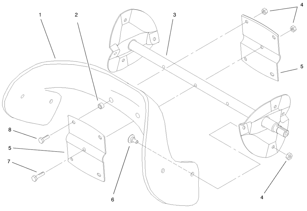Rotor Assembly Diagram and Parts List for 38431 8900001 - 8999999 Toro Snow Blower