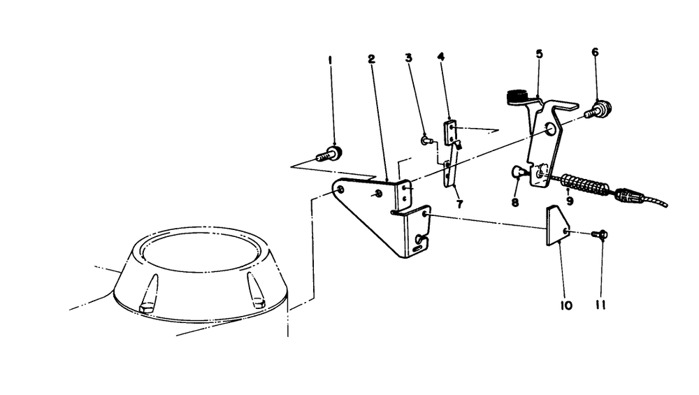 Brake Assembly Diagram and Parts List for 20326 2000001 - 2999999 Toro Lawn Mower