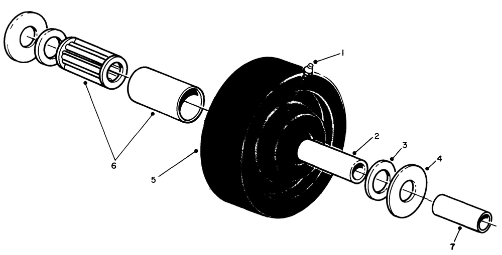 Castor Wheel Assembly No. 27-1050 (Optional) Diagram and Parts List for 30144 900001 - 999999 Toro Lawn Mower
