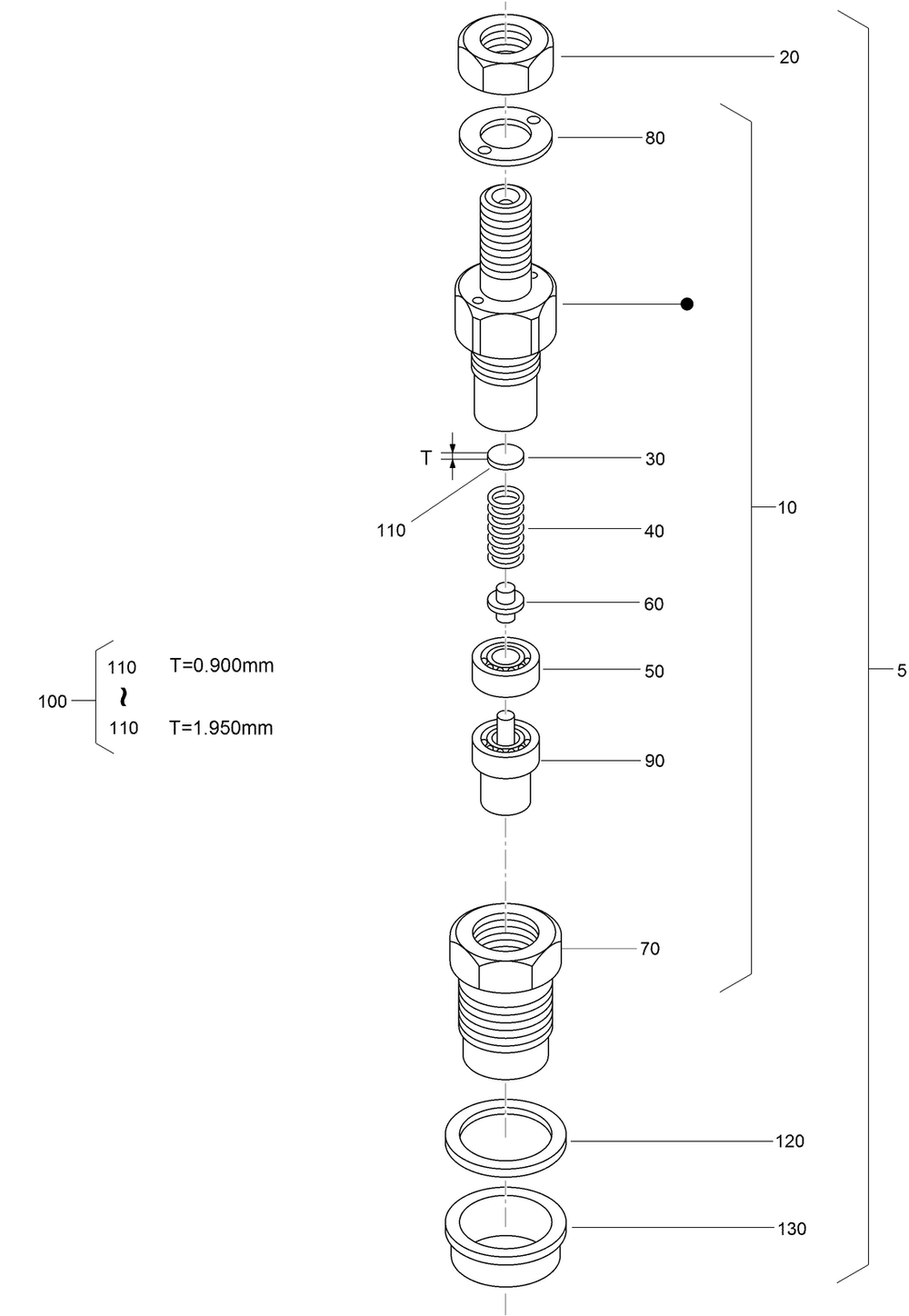 Nozzle Holder Assembly Diagram and Parts List for 74267 403247200-999999999 Toro Lawn Mower
