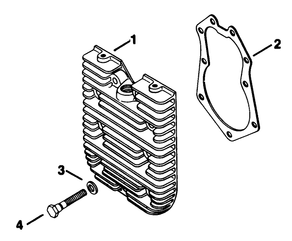 Cylinder Head-Engine Kohler Model No. Kt17qs Type No. 24324 Diagram and Parts List for 30754 60402 - 69999 Toro Lawn Tractor