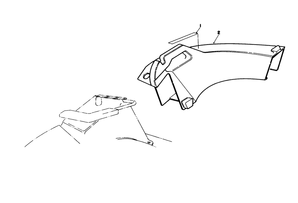 Side Discharge Chute Model No. 59168 (Optional) Diagram and Parts List for 20620 8000001 - 8999999 Toro Lawn Mower