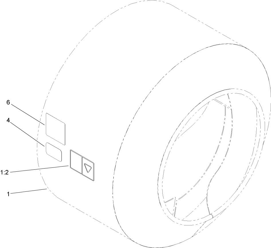 Cement Bowl Assembly Diagram and Parts List for 22442 316000001 - 316999999 Toro Lawn Tractor Accessories