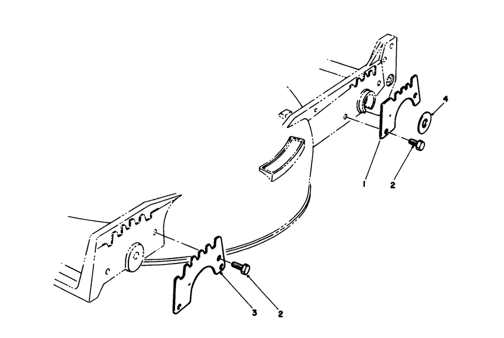 Wear Plate Model No. 49-4080 (Optional) Diagram and Parts List for 20213 1000001 - 1999999 Toro Lawn Mower