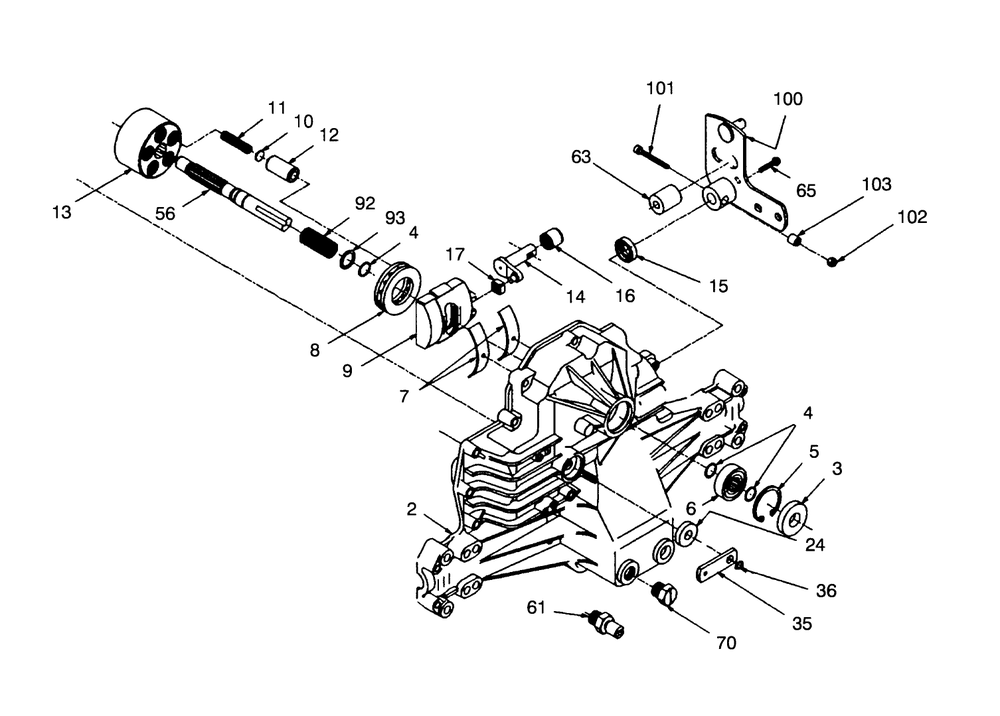 Hydrogear Transaxle Model No. 321-0500 (Continued) Diagram and Parts List for 71191 5910001 - 5999999 Toro Lawn Tractor